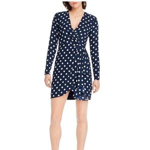 LINI Navy Polka Dot Mini Dress 👗 Size M